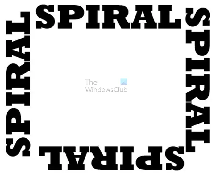 How to create spiral text effect in Illustrator - All texts rotated