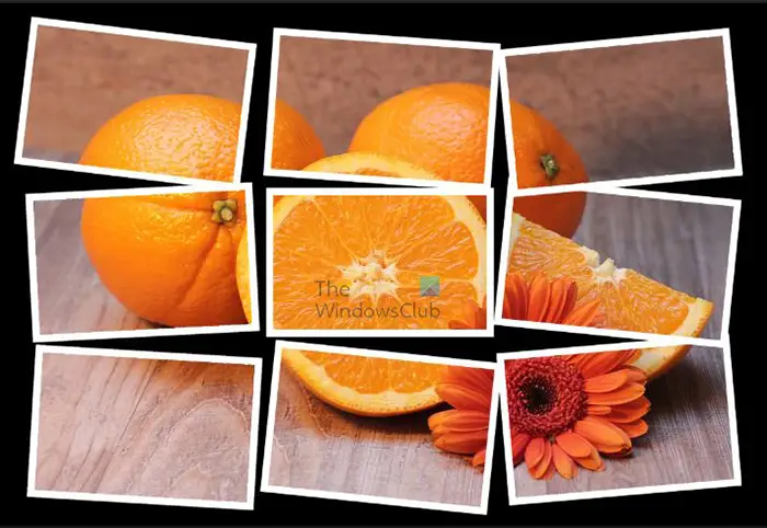 How to turn a photo into a collage in Photoshop - pieces moved and rotated
