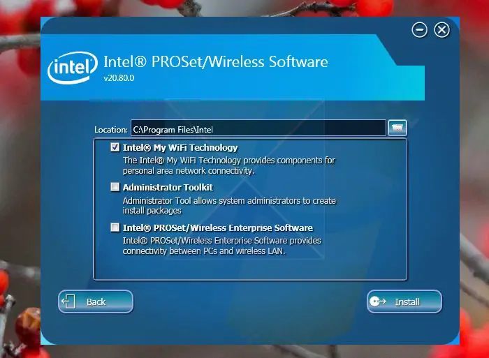 Intel PROSet Wireless Software