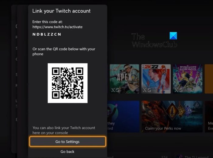 Link your Twitch account