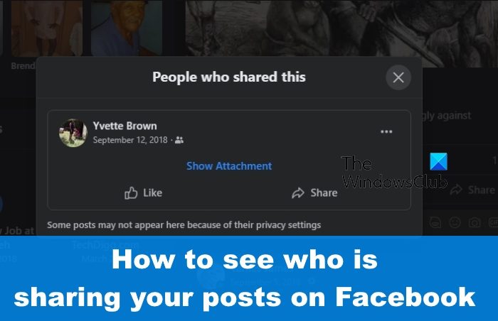 How to see who is sharing your posts on Facebook