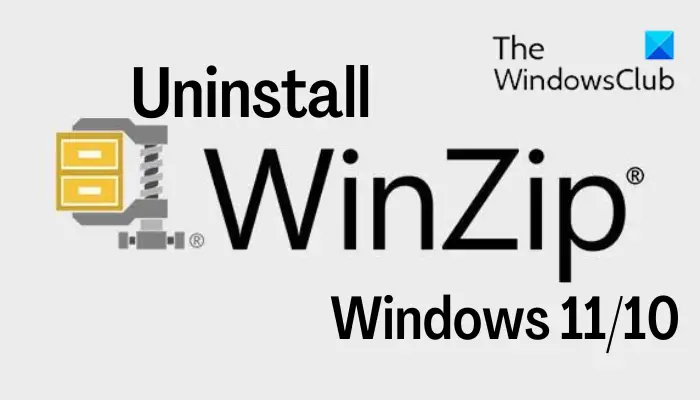 Uninstall WinZip in Windows 11/10