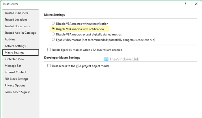 Default Excel settings you should change