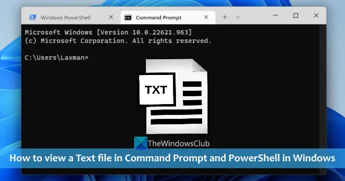 How to view Text file in Command Prompt and PowerShell - 10