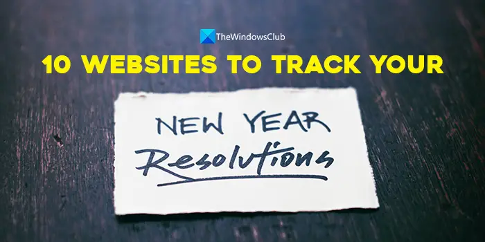 websites to track your new year resolutions