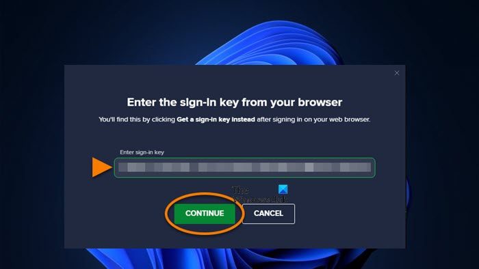 Activate Avast Premium Security using sign-in key