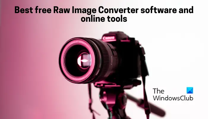 Raw Image Converter software and online tools