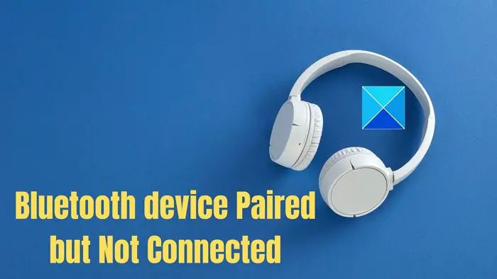 Dispositivo Bluetooth emparejado pero no conectado