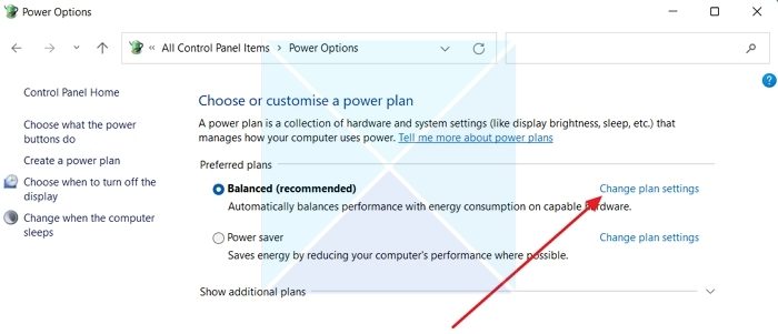 Change Power Options Plan Settings Second Monitor