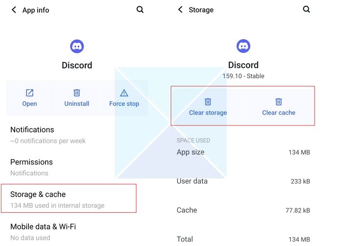 Clear Discord Cache Android