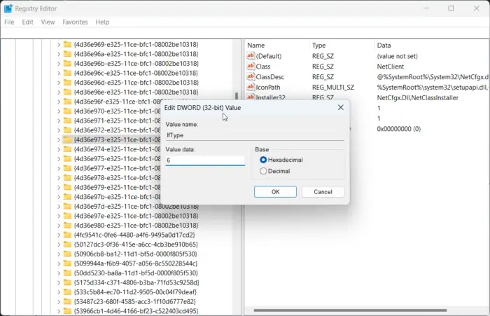 Disable the netsetupsvc service and make modifications in the Registry Editor
