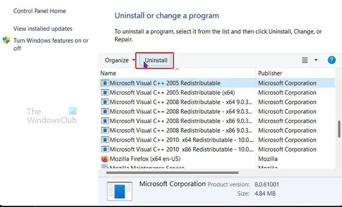 Fix Illustrator DLL missing errors on Windows 11_10 - Uninstall