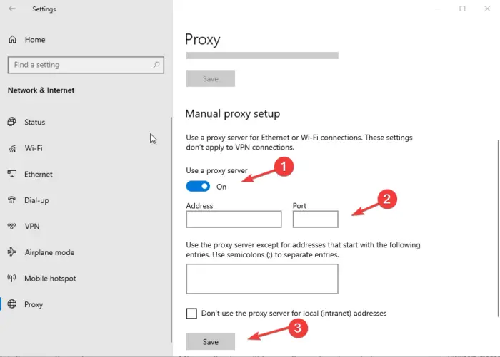 How to change and configure Microsoft Edge proxy settings