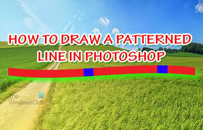 How to draw a patterned line in Photoshop -