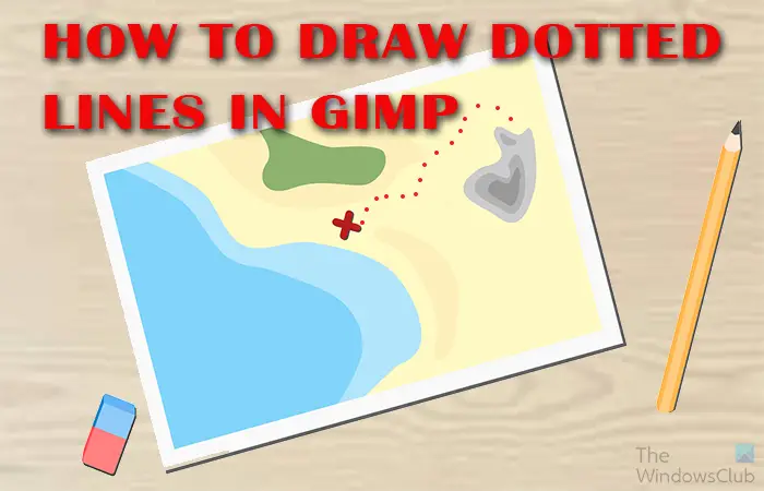 How to draw dotted lines in GIMP