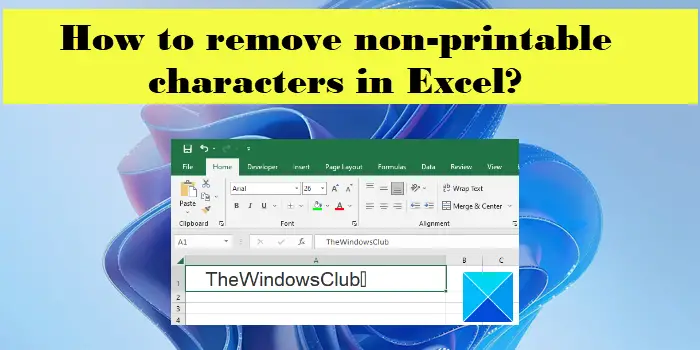 Cómo eliminar caracteres no imprimibles en Excel