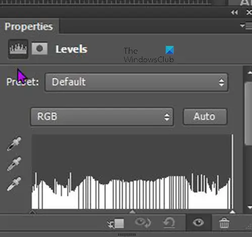 How to use the Equalize Effect in Photoshop - Levels properties