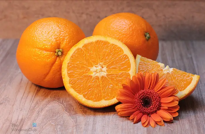 How to use the stencil effect in GIMP- oranges