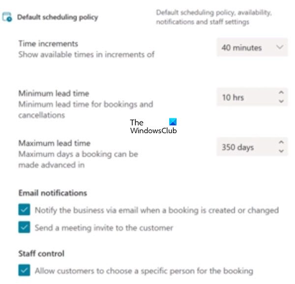Publish a Microsoft Bookings page