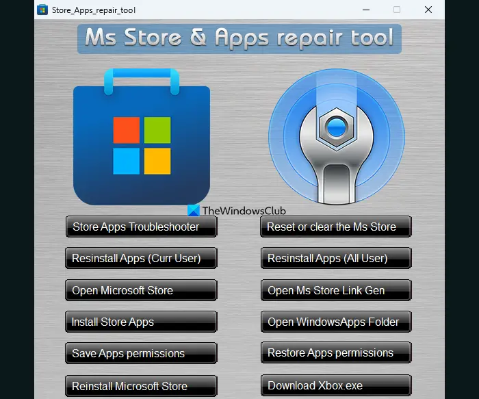 Microsoft Store and Apps Repair Tool