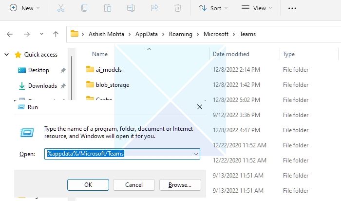 Microsoft Teams Folder Windows