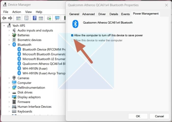 Modify Bluetooth Power Settings