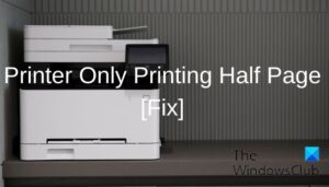 Printer only printing Half Page [Fix]