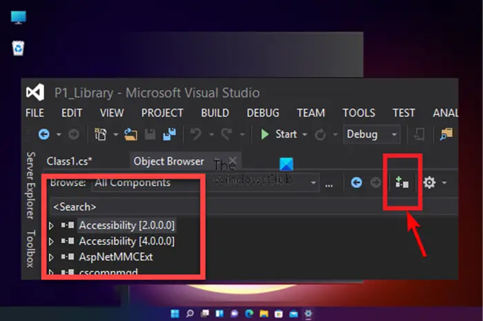Use the Visual Studio Object Browser correctly