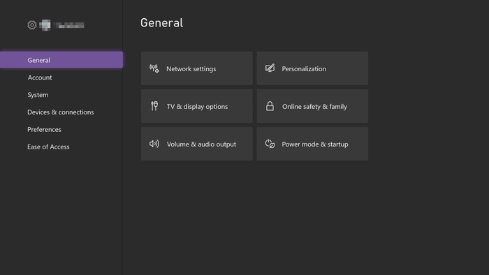 Xbox Series X Settings