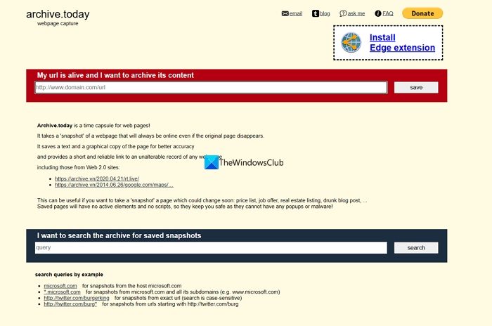 Https archive is