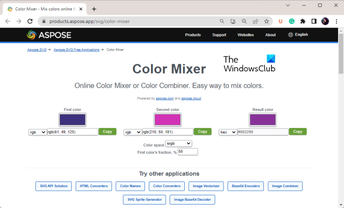 Best free Color Mixing apps and tools Windows 11/10