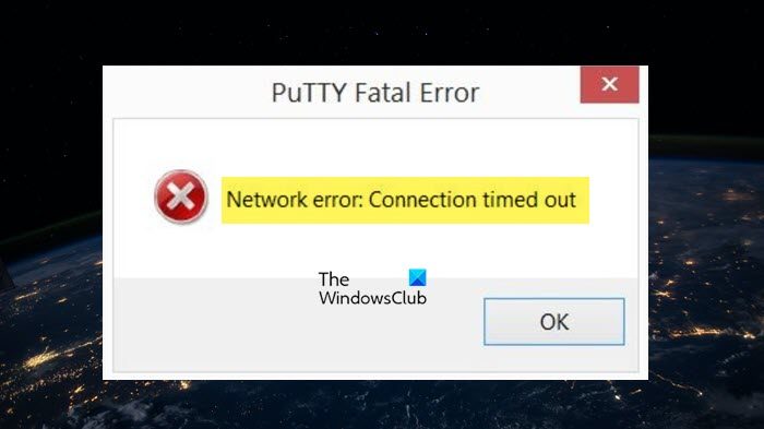 PuTTy Network Error: connection was refused