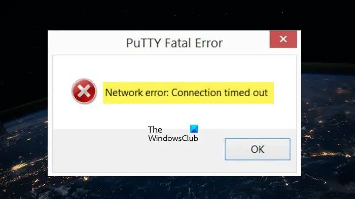 PuTTy Network Error: connection was refused