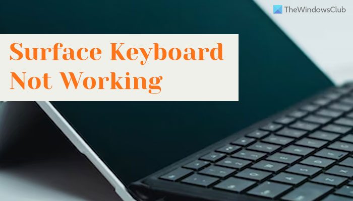 Surface Keyboard not working