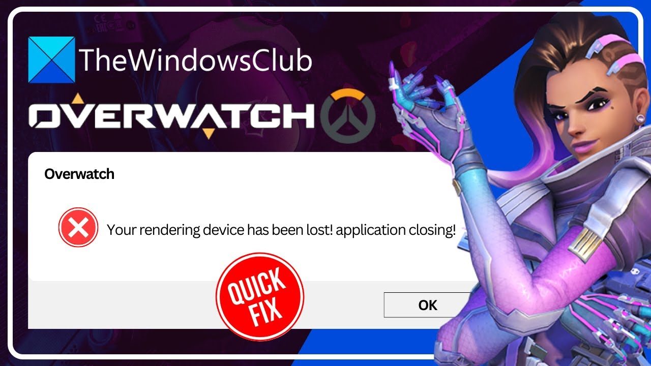 Your rendering device has been lost Overwatch error