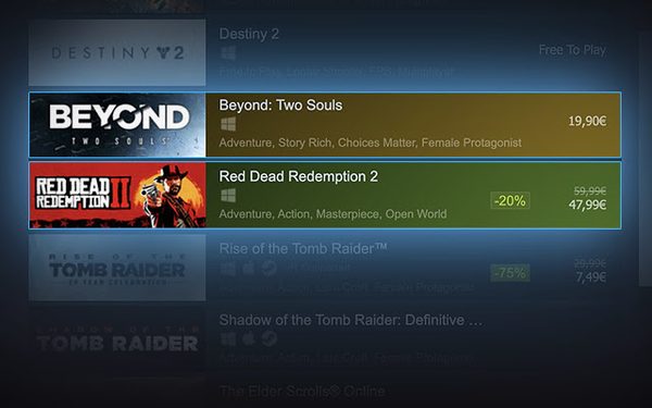 Two browser extensions for a better Steam experience
