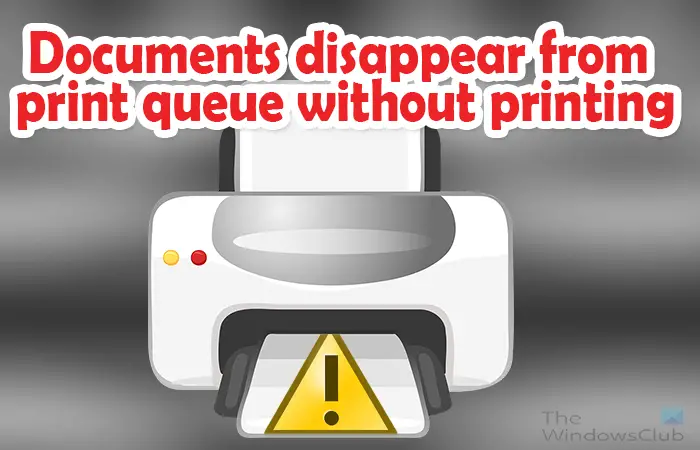 Genveje fattige detail Documents disappear from print queue without printing