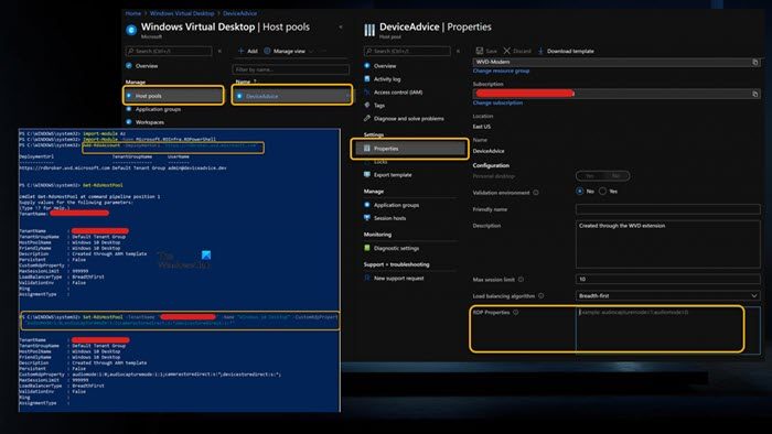 Enable Audio and Video Redirection for Windows Virtual Desktop