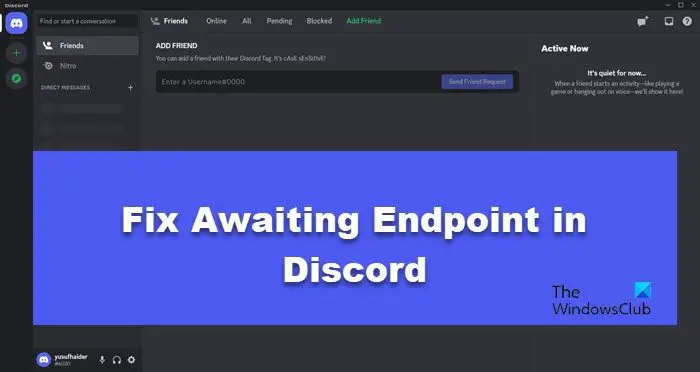 Awaiting Endpoint in Discord