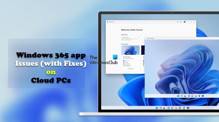 Fix Windows 365 app issues on Cloud PCs