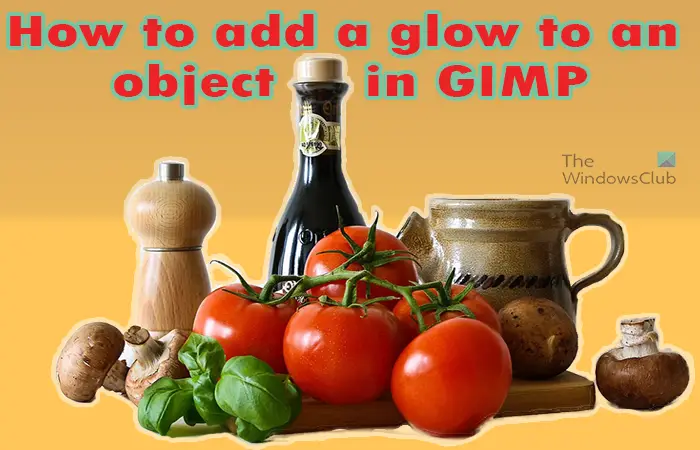 How to add a glow to an object in GIMP-