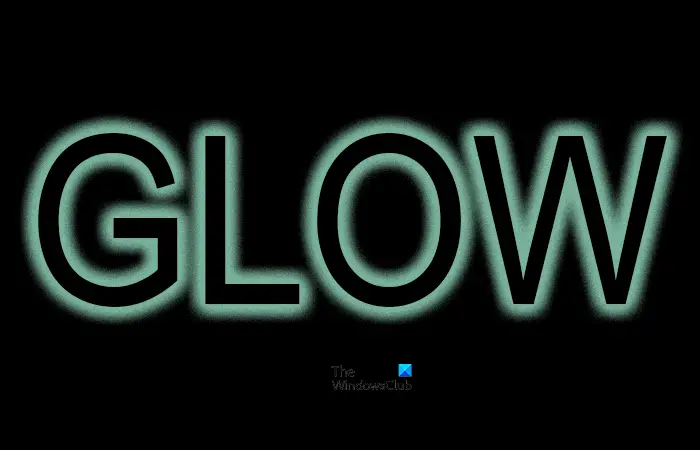 How to add a glow to images and texts in Photoshop - Glow text