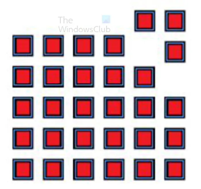 How to change shapes in InDesign - multiple shapes- color and stroke - three pieces moved