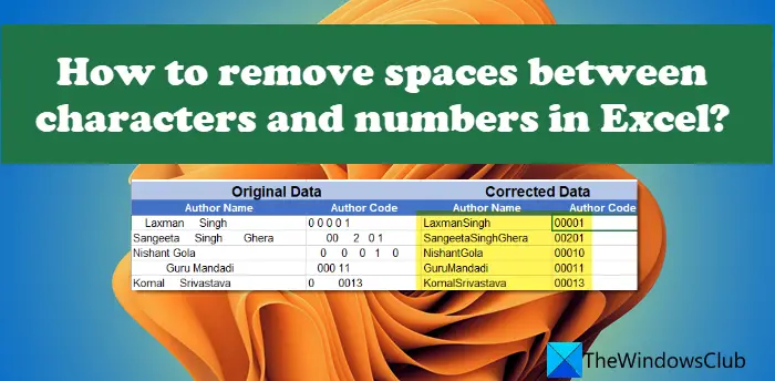 Hysterisk morsom Tung lastbil Konklusion How to remove Spaces between Characters and Numbers in Excel