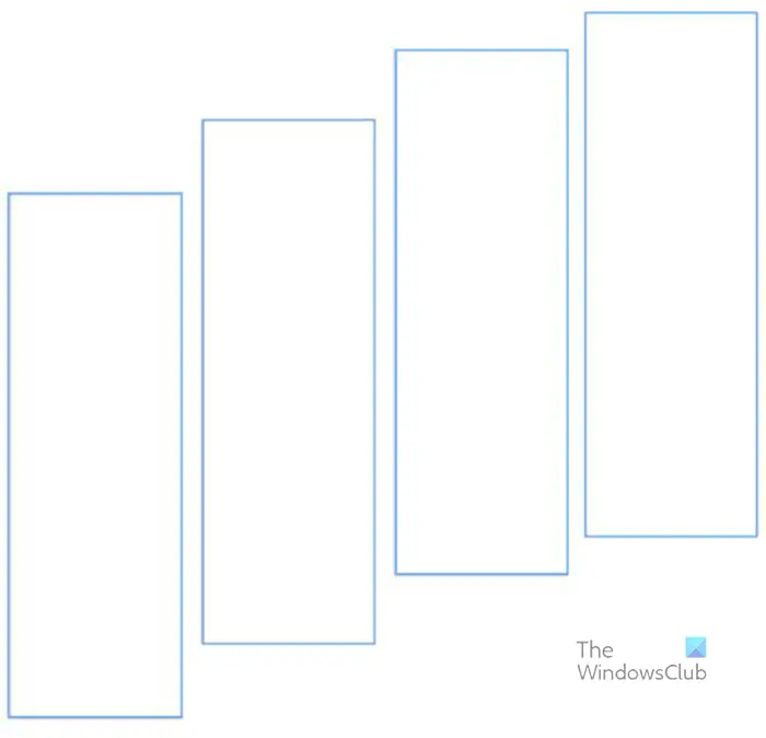 Placing one image into multiple shapes in InDesign - 4 rectangles