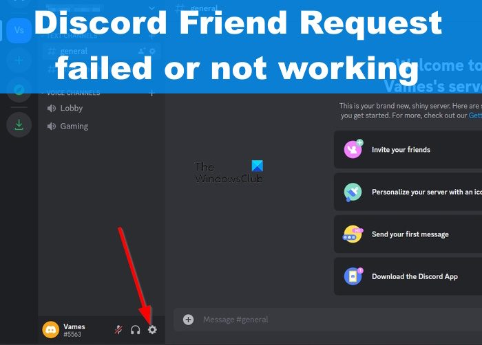 Discord Friend Request failed or not working