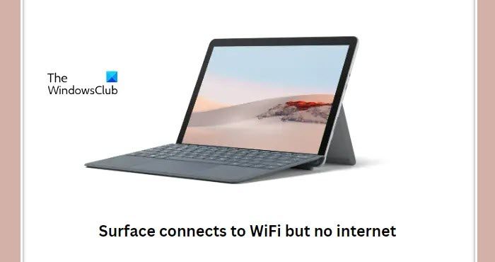 Surface connects to WiFi but no internet
