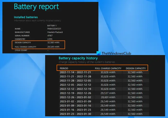 check your laptop battery health