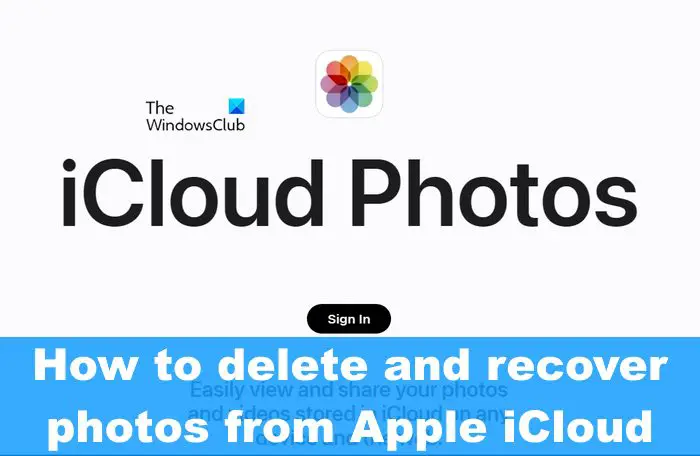 How to delete and recover photos from Apple iCloud