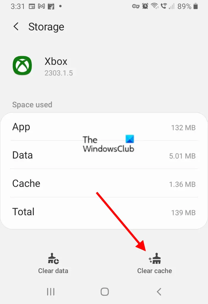 Clear your Xbox app cache
